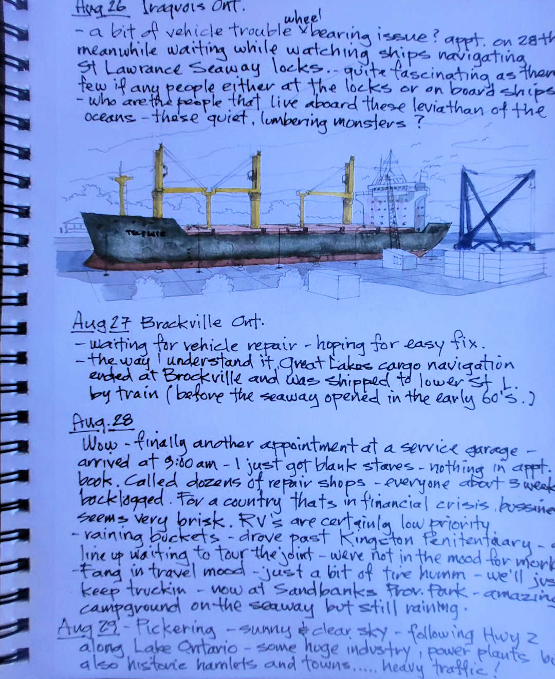 Ship Navigating Lock, St. Lawrence Seaway — Iroquois, Ontario — Karl Willms