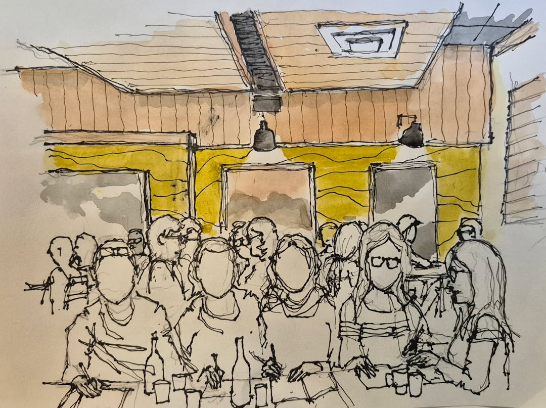 Urban Sketching Club — Red Beard Cafe — Karl Willms